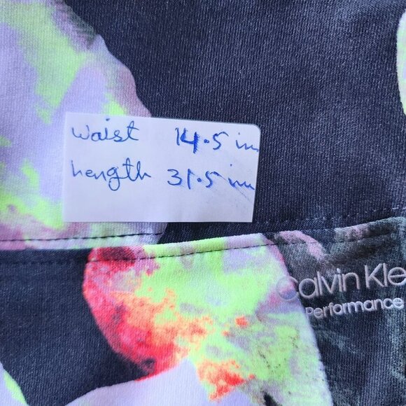 Calvin Klein Women's Multicolor Floral Elastic Waist Legging Medium - Picture 7 of 10
